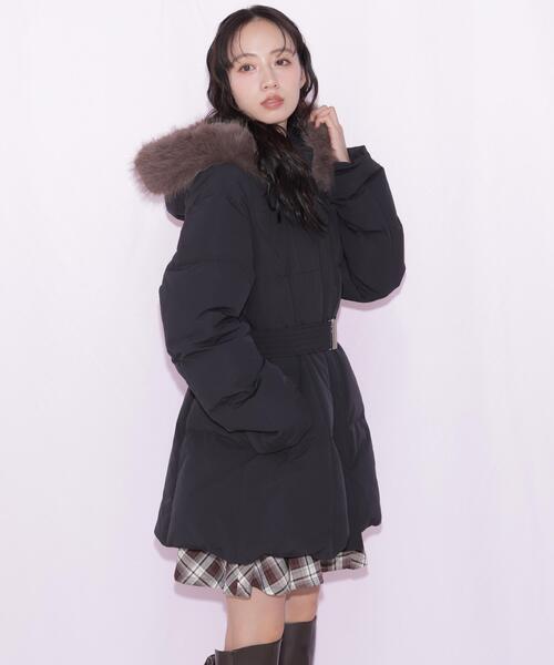 JILL by JILL STUART(ジルバイジルスチュアート)の「ウエストマークダウン(ダウンジャケット/コート・レディース・グレー系その他2/ブラック系その他/ブラック・SMALL/MEDIUM)」の8枚目の写真