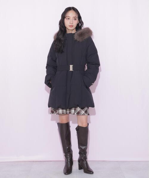 JILL by JILL STUART(ジルバイジルスチュアート)の「ウエストマークダウン(ダウンジャケット/コート・レディース・グレー系その他2/ブラック系その他/ブラック・SMALL/MEDIUM)」の10枚目の写真