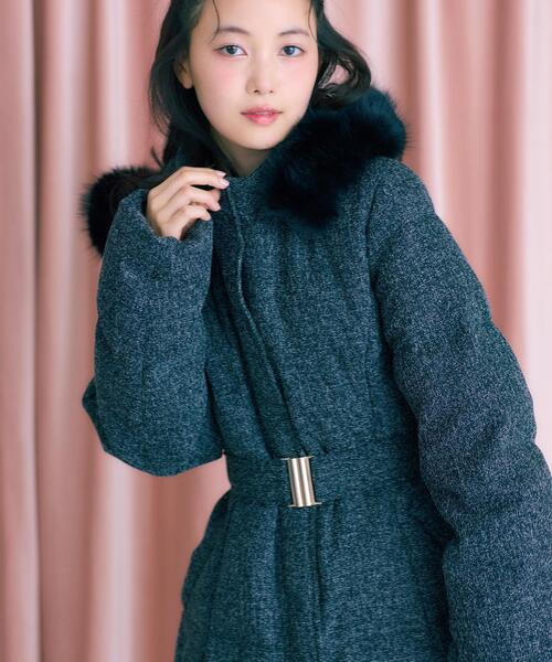 JILL by JILL STUART(ジルバイジルスチュアート)の「ウエストマークダウン(ダウンジャケット/コート・レディース・グレー系その他2/ブラック系その他/ブラック・SMALL/MEDIUM)」の20枚目の写真