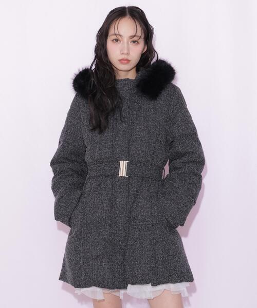 JILL by JILL STUART(ジルバイジルスチュアート)の「ウエストマークダウン(ダウンジャケット/コート・レディース・グレー系その他2/ブラック系その他/ブラック・SMALL/MEDIUM)」の21枚目の写真