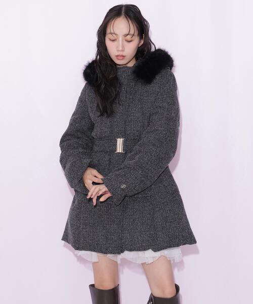 JILL by JILL STUART(ジルバイジルスチュアート)の「ウエストマークダウン(ダウンジャケット/コート・レディース・グレー系その他2/ブラック系その他/ブラック・SMALL/MEDIUM)」の22枚目の写真