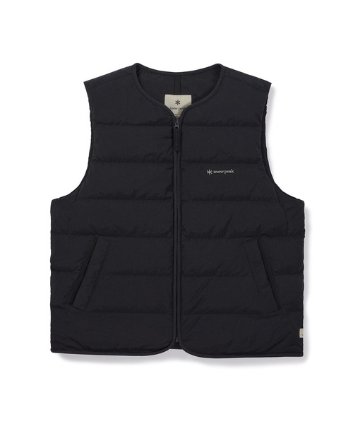 Snow Peak(スノーピーク)の「Snow Peak / LAND WOMEN'S LIGHT DOWN VEST ランドライトダウンベスト ウィメンズ 海外限定(ベスト・レディース・ブラウン/アイボリー/ブラック/ライトベージュ・S/M/L)」の11枚目の写真