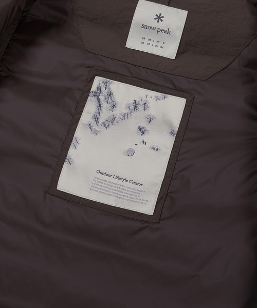 Snow Peak(スノーピーク)の「Snow Peak / LAND WOMEN'S LIGHT DOWN VEST ランドライトダウンベスト ウィメンズ 海外限定(ベスト・レディース・ブラウン/アイボリー/ブラック/ライトベージュ・S/M/L)」の20枚目の写真