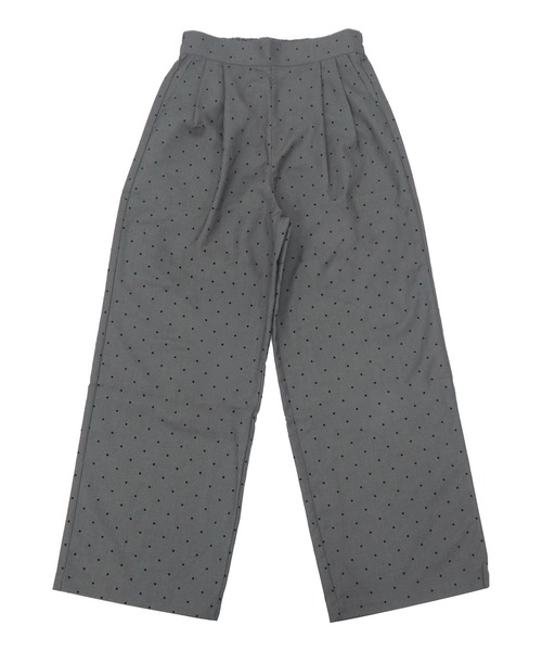 HEILIS(ヘイリス)の「ドット柄イージースラックス/イージースラックス スラックス ワイドパンツ ドットパンツ ドット柄パンツ 水玉 ロングパンツ イージーパンツ ワイドスラックス ストレートパンツ 韓国ファッション カジュアル レディライク オフィスカジュアル デイリー 秋服 冬服 グレー ブラック(スラックス・レディース・ブラック/グレー・FREE)」の20枚目の写真