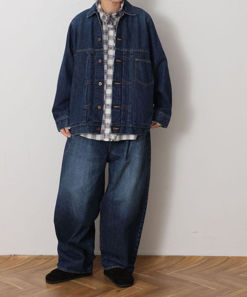 JOURNAL STANDARD LUXE(ジャーナルスタンダード ラックス)の「13OZデニム タックラウンドパンツ(デニムパンツ・レディース・ネイビー/コバルトブルー・MEDIUM/SMALL)」の22枚目の写真