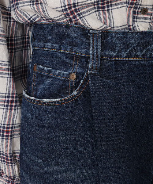 JOURNAL STANDARD LUXE(ジャーナルスタンダード ラックス)の「13OZデニム タックラウンドパンツ(デニムパンツ・レディース・ネイビー/コバルトブルー・MEDIUM/SMALL)」の14枚目の写真