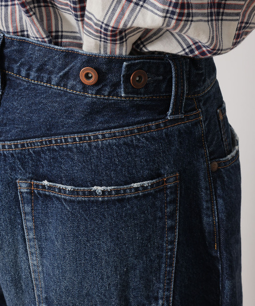 JOURNAL STANDARD LUXE(ジャーナルスタンダード ラックス)の「13OZデニム タックラウンドパンツ(デニムパンツ・レディース・ネイビー/コバルトブルー・MEDIUM/SMALL)」の15枚目の写真