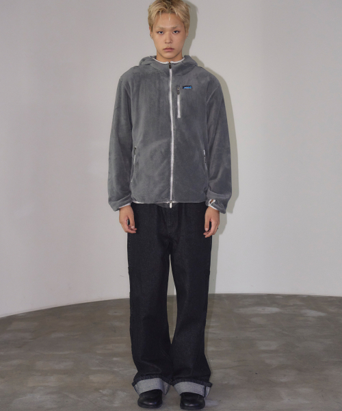 TRAVEL(トラベル)の「POLAR ボアジャケット フード付きジップアップ グレー(その他アウター・レディース・その他・SMALL/MEDIUM/LARGE)」の2枚目の写真