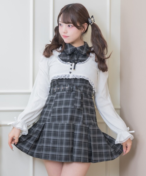 ROJITA（ロジータ）の「リボンボレロセットワンピース（ワンピース・レディース・グレー/ブラック/ピンク・FREE）」の16枚目の写真