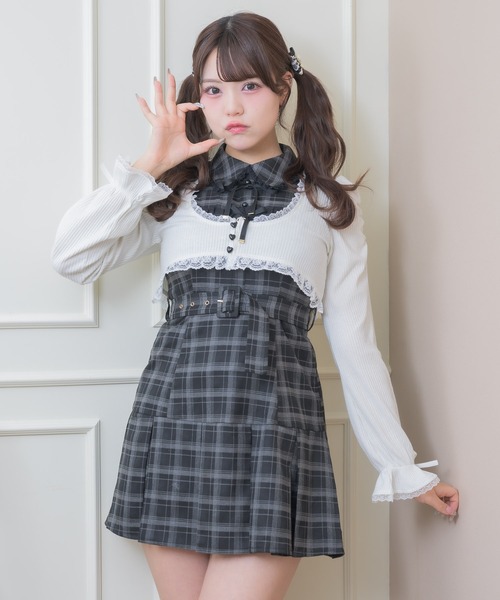 ROJITA（ロジータ）の「リボンボレロセットワンピース（ワンピース・レディース・グレー/ブラック/ピンク・FREE）」の17枚目の写真