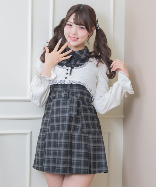 ROJITA（ロジータ）の「リボンボレロセットワンピース（ワンピース・レディース・グレー/ブラック/ピンク・FREE）」の18枚目の写真