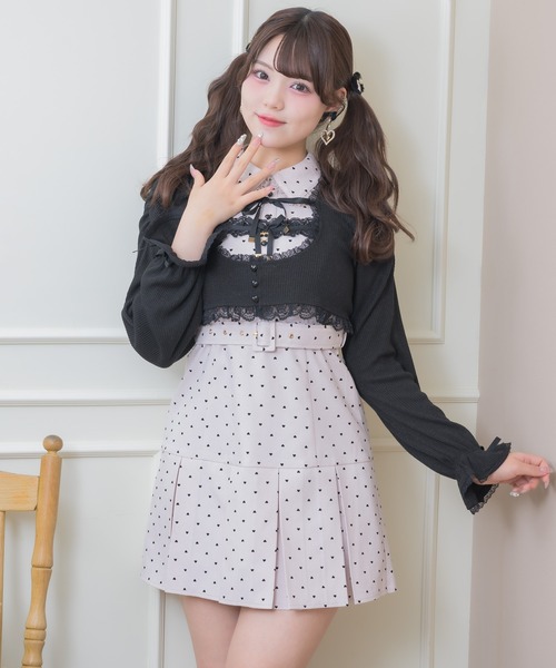 ROJITA（ロジータ）の「リボンボレロセットワンピース（ワンピース・レディース・グレー/ブラック/ピンク・FREE）」の11枚目の写真