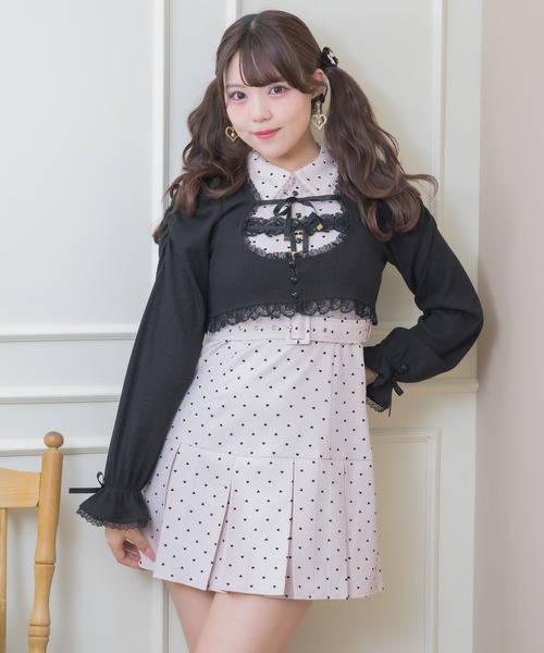 ROJITA（ロジータ）の「リボンボレロセットワンピース（ワンピース・レディース・グレー/ブラック/ピンク・FREE）」の14枚目の写真