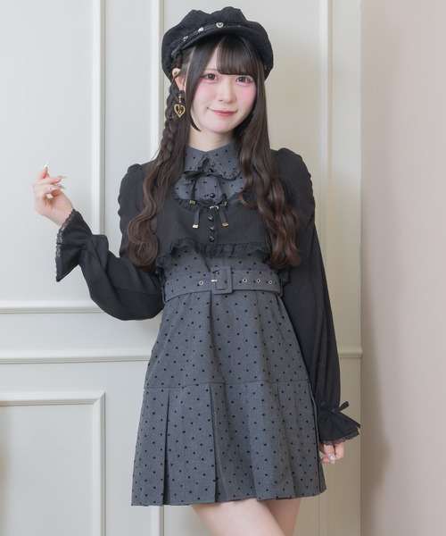 ROJITA（ロジータ）の「リボンボレロセットワンピース（ワンピース・レディース・グレー/ブラック/ピンク・FREE）」の8枚目の写真