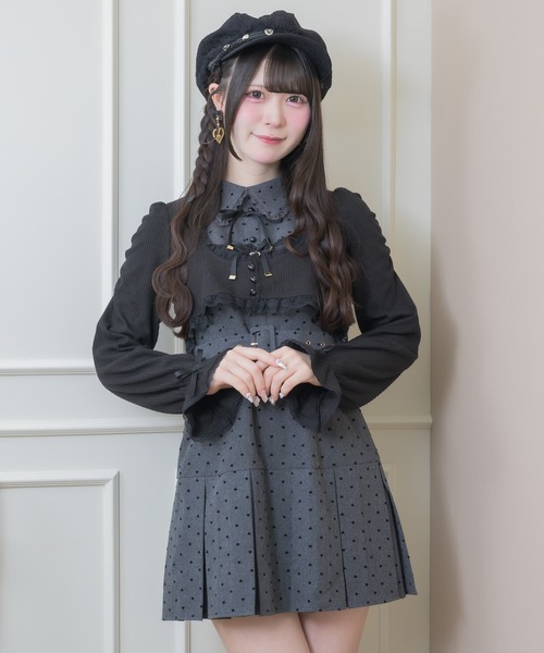 ROJITA（ロジータ）の「リボンボレロセットワンピース（ワンピース・レディース・グレー/ブラック/ピンク・FREE）」の9枚目の写真