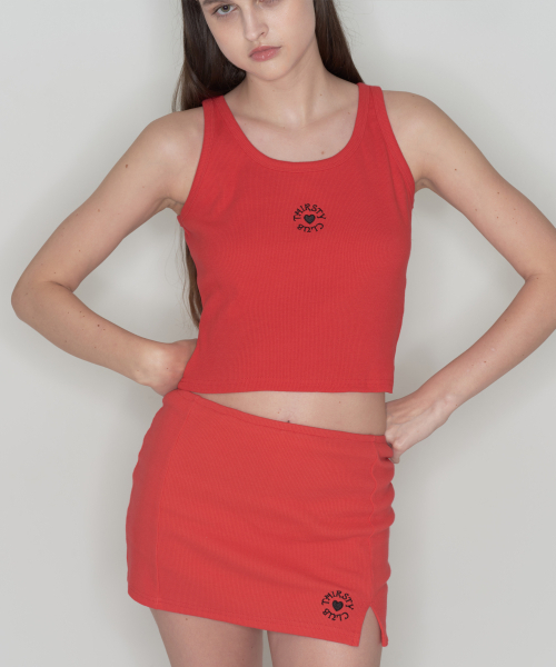 THIRSTYCLUB(サースティークラブ)の「Round logo sleeveless - Red(Tシャツ/カットソー・レディース・その他・FREE)」の3枚目の写真