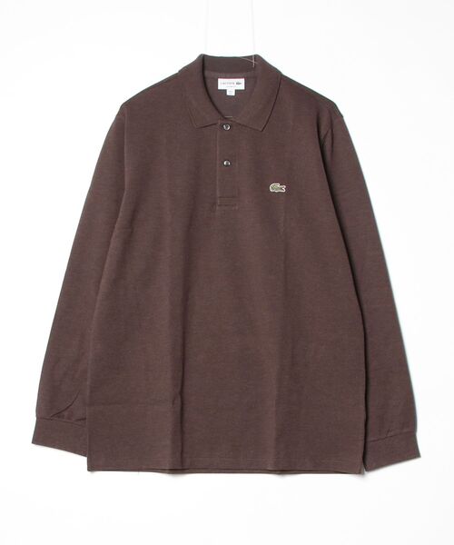 SHIPS（シップス）の「LACOSTE:L/S POLO（Tシャツ/カットソー・メンズ・ブラウン/ネイビー/ブラック・3/4/5）」の2枚目の写真