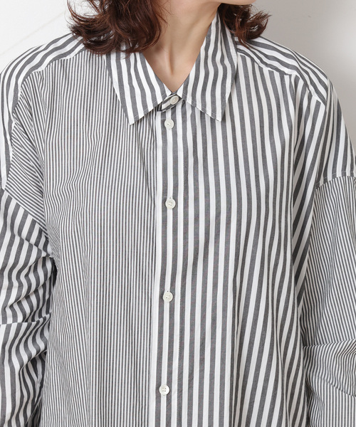 JOURNAL STANDARD LUXE(ジャーナルスタンダード ラックス)の「コットンストライプコンビワンピース(ワンピース・レディース・ブラック/ピンク・FREE)」の14枚目の写真
