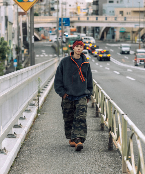 ANGLAN(アングラン)の「ミリタリーワークワイドパンツ - カモ(その他パンツ・メンズ・その他・1/2)」の9枚目の写真