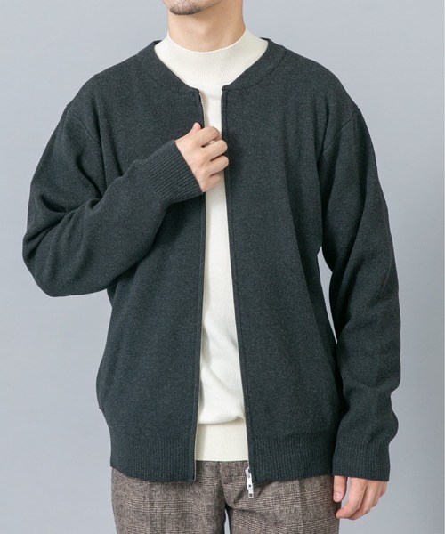 URBAN RESEARCH ROSSO MEN(アーバンリサーチロッソメン)の「『イージーケア』コットンカシミヤモックネックニット(ニット/セーター・メンズ・グレー/ブラック/アイボリー/ベージュ系その他/マスタード/ネイビー・LARGE/MEDIUM)」の11枚目の写真
