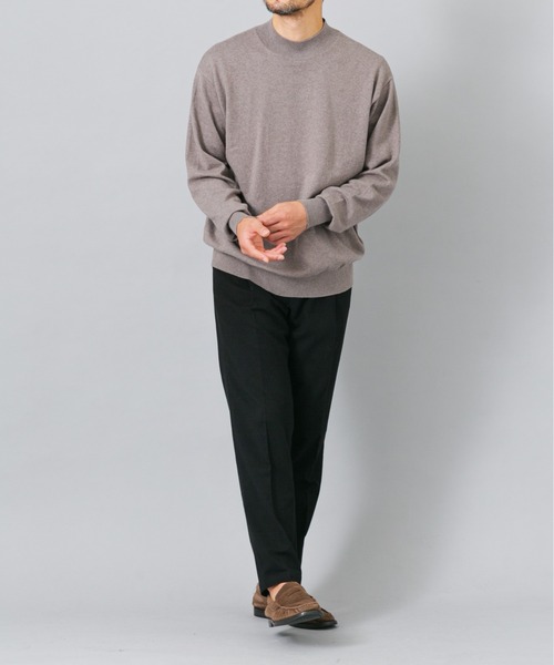 URBAN RESEARCH ROSSO MEN(アーバンリサーチロッソメン)の「『イージーケア』コットンカシミヤモックネックニット(ニット/セーター・メンズ・グレー/ブラック/アイボリー/ベージュ系その他/マスタード/ネイビー・LARGE/MEDIUM)」の22枚目の写真