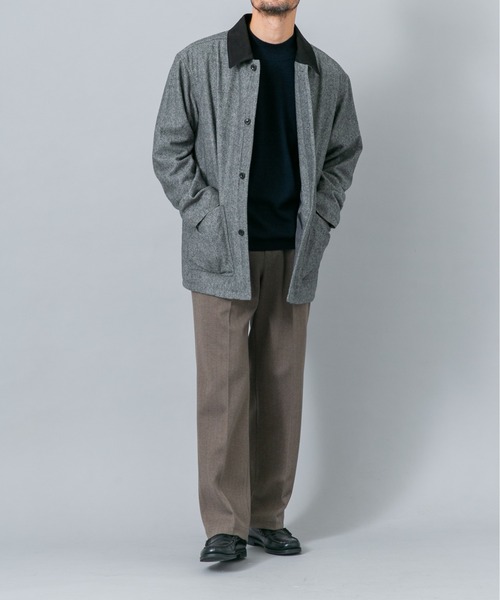 URBAN RESEARCH ROSSO MEN(アーバンリサーチロッソメン)の「『イージーケア』コットンカシミヤモックネックニット(ニット/セーター・メンズ・グレー/ブラック/アイボリー/ベージュ系その他/マスタード/ネイビー・LARGE/MEDIUM)」の16枚目の写真