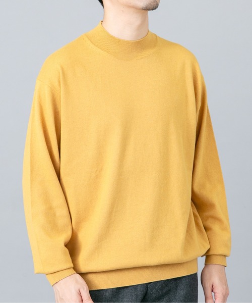 URBAN RESEARCH ROSSO MEN(アーバンリサーチロッソメン)の「『イージーケア』コットンカシミヤモックネックニット(ニット/セーター・メンズ・グレー/ブラック/アイボリー/ベージュ系その他/マスタード/ネイビー・LARGE/MEDIUM)」の17枚目の写真