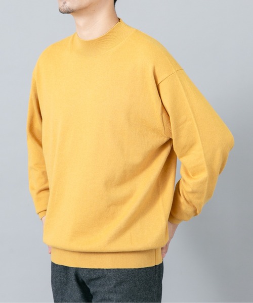 URBAN RESEARCH ROSSO MEN(アーバンリサーチロッソメン)の「『イージーケア』コットンカシミヤモックネックニット(ニット/セーター・メンズ・グレー/ブラック/アイボリー/ベージュ系その他/マスタード/ネイビー・LARGE/MEDIUM)」の18枚目の写真