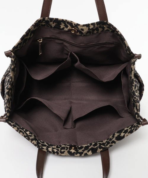 Elura(エルーラ)の「ジャガードスクエアBAG/1081951(トートバッグ・レディース・ベージュ・FREE)」の5枚目の写真