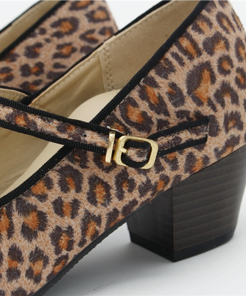 IEDIT（イディット）の「幅広甲高さんのためのシンデレラパンプス（パンプス・レディース・レオパード・4）」の8枚目の写真