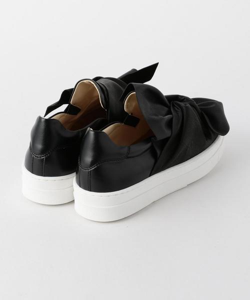 Design Manifattura（デザイン マニファトゥーラ）の「Design Manifatturaリボンスリッポン/DESIGN/M RBN SLP30（スリッポン・レディース・ブラック/ホワイト・36/37/38）」の6枚目の写真