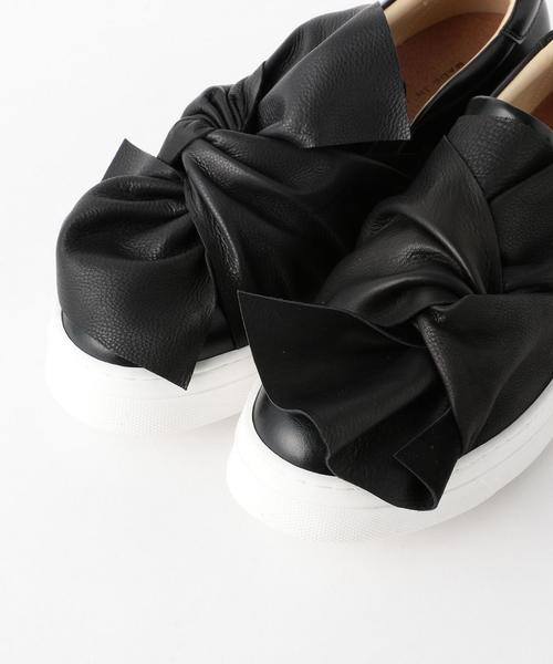 Design Manifattura（デザイン マニファトゥーラ）の「Design Manifatturaリボンスリッポン/DESIGN/M RBN SLP30（スリッポン・レディース・ブラック/ホワイト・36/37/38）」の7枚目の写真