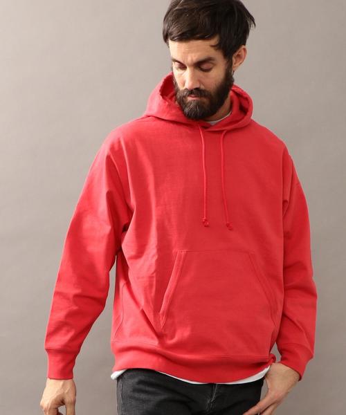 BEAUTY&YOUTH UNITED ARROWS（ビューティーアンドユースユナイテッドアローズ）の「BY ∴ ライトスウェット ビッグ パーカー ◆（パーカー・メンズ・ホワイト/ブラック/ライム/レッド・LARGE/MEDIUM/SMALL/X-LARGE）」の4枚目の写真