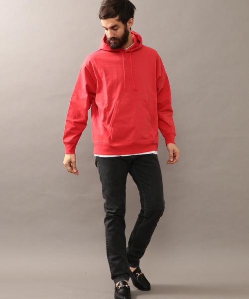 BEAUTY&YOUTH UNITED ARROWS（ビューティーアンドユースユナイテッドアローズ）の「BY ∴ ライトスウェット ビッグ パーカー ◆（パーカー・メンズ・ホワイト/ブラック/ライム/レッド・LARGE/MEDIUM/SMALL/X-LARGE）」の15枚目の写真