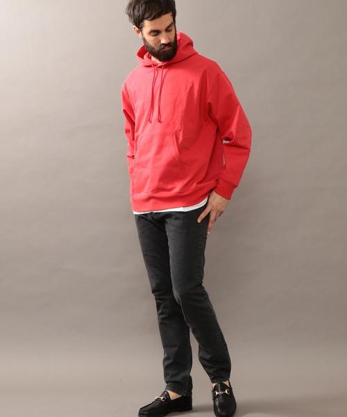 BEAUTY&YOUTH UNITED ARROWS（ビューティーアンドユースユナイテッドアローズ）の「BY ∴ ライトスウェット ビッグ パーカー ◆（パーカー・メンズ・ホワイト/ブラック/ライム/レッド・LARGE/MEDIUM/SMALL/X-LARGE）」の16枚目の写真