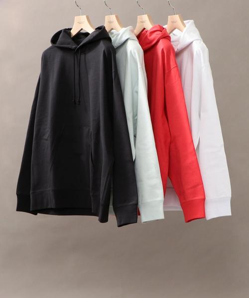 BEAUTY&YOUTH UNITED ARROWS（ビューティーアンドユースユナイテッドアローズ）の「BY ∴ ライトスウェット ビッグ パーカー ◆（パーカー・メンズ・ホワイト/ブラック/ライム/レッド・LARGE/MEDIUM/SMALL/X-LARGE）」の9枚目の写真