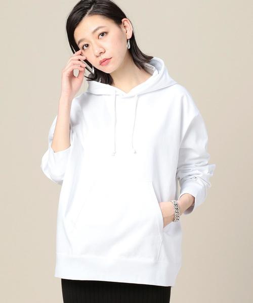 BEAUTY&YOUTH UNITED ARROWS（ビューティーアンドユースユナイテッドアローズ）の「BY ∴ ライトスウェット ビッグ パーカー ◆（パーカー・メンズ・ホワイト/ブラック/ライム/レッド・LARGE/MEDIUM/SMALL/X-LARGE）」の10枚目の写真