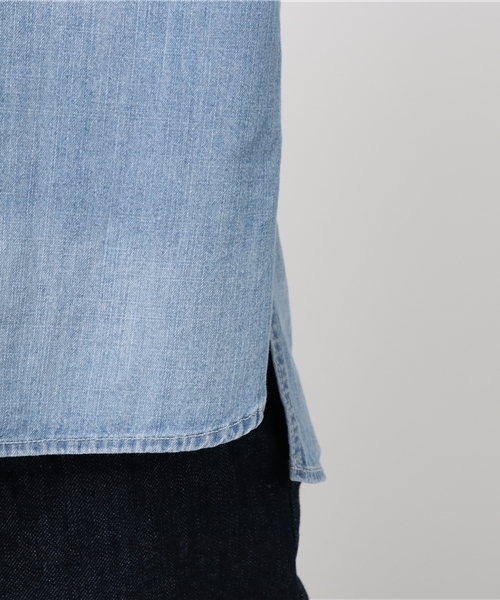 Moname(モナーム)の「■Moname デニムビッグシャツ DENIM BIG SHIRTS(デニムビックシャツ)/41171062(シャツ/ブラウス・レディース・ライトインディゴブルー/ブルー・SMALL/MEDIUM)」の9枚目の写真