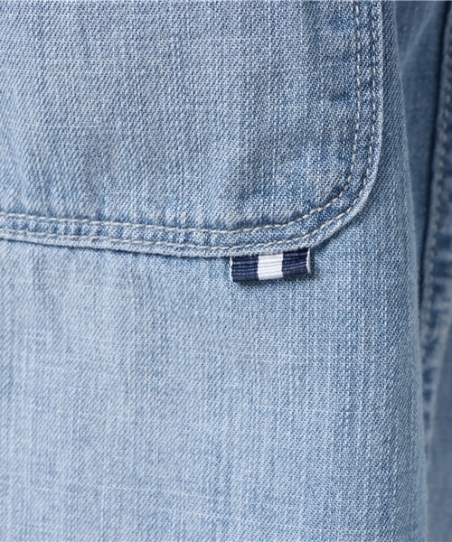 Moname(モナーム)の「■Moname デニムビッグシャツ DENIM BIG SHIRTS(デニムビックシャツ)/41171062(シャツ/ブラウス・レディース・ライトインディゴブルー/ブルー・SMALL/MEDIUM)」の10枚目の写真