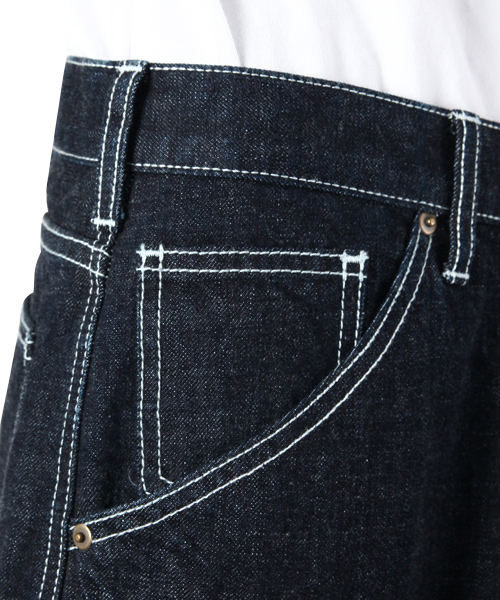 XLARGE(エクストララージ)の「CARPENTER DENIM SHORT(デニムパンツ・メンズ・ブラック/インディゴブルー・30inch/32inch/34inch/36inch)」の7枚目の写真