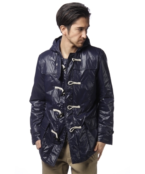 SOUNDS GOOD（サウンズグッド）の「SGM NP PE DUFFLE COAT（ダッフルコート・メンズ・ネイビー/ブラック・MEDIUM/LARGE/SMALL）」の7枚目の写真