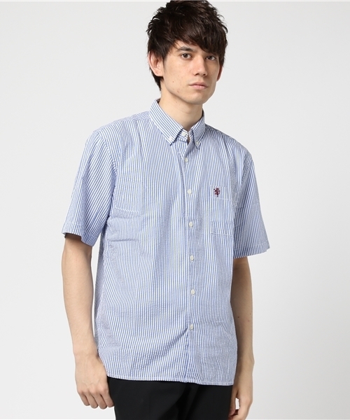 クールマックス コットンリネンシアサッカーシャツ シャツ ブラウス Herringbone Club ヘリンボーンクラブ のファッション通販 Zozotown