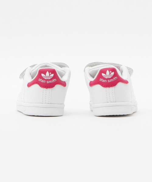 adidas（アディダス）の「キッズadidasアディダス STAN SMITH CF I スタンスミス ＣＦ Ｉ BZ0523 17FA WHT/WHT/PNK（スニーカー・キッズ・ホワイト系その他・12/14/13/16/15 ）」の7枚目の写真