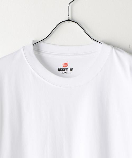 HANES（ヘインズ）の「【WEB限定】 [ヘインズ] SC★★ Hanes BEEFY ロングスリーブ TEE / カットソー（Tシャツ/カットソー・メンズ・ホワイト/ブラック/グレー/ネイビー・SMALL/MEDIUM/LARGE）」の14枚目の写真