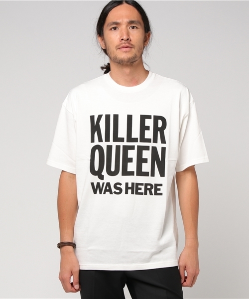 HYSTERIC GLAMOUR(ヒステリックグラマー)の「KQWH プリント Tシャツ(Tシャツ/カットソー・メンズ・ホワイト/ブラウン/チャコールグレー・SMALL/LARGE/X-SMALL/MEDIUM)」の9枚目の写真