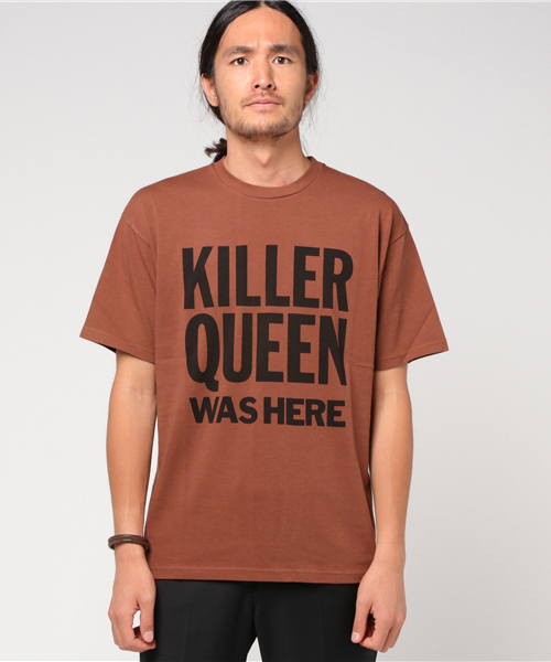 HYSTERIC GLAMOUR(ヒステリックグラマー)の「KQWH プリント Tシャツ(Tシャツ/カットソー・メンズ・ホワイト/ブラウン/チャコールグレー・SMALL/LARGE/X-SMALL/MEDIUM)」の12枚目の写真