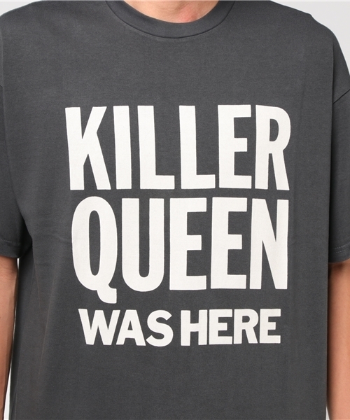 HYSTERIC GLAMOUR(ヒステリックグラマー)の「KQWH プリント Tシャツ(Tシャツ/カットソー・メンズ・ホワイト/ブラウン/チャコールグレー・SMALL/LARGE/X-SMALL/MEDIUM)」の7枚目の写真