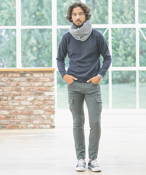 CAMBIO(カンビオ)の「mp5413-Stretch Tight Slim Cargo Pants (MADE IN JAPAN)(カーゴパンツ・メンズ・ブラック/カーキ/グリーン/チャコール・M/S/L)」の7枚目の写真
