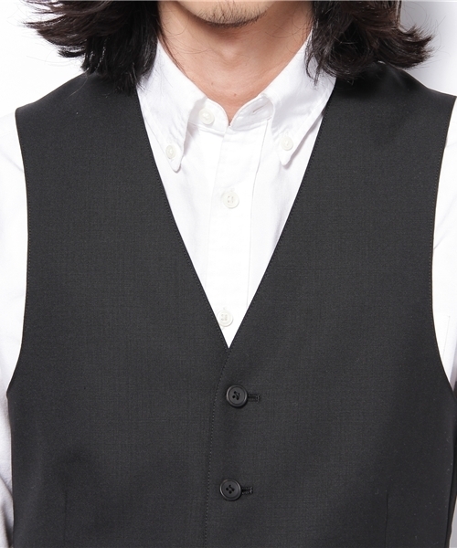 SHIPS JET BLUE（シップスジェットブルー）の「JB:ウールジレ（ベスト・メンズ・グレー/ブラック・SMALL/MEDIUM）」の6枚目の写真