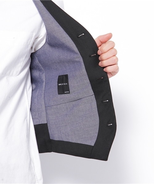 SHIPS JET BLUE（シップスジェットブルー）の「JB:ウールジレ（ベスト・メンズ・グレー/ブラック・SMALL/MEDIUM）」の11枚目の写真